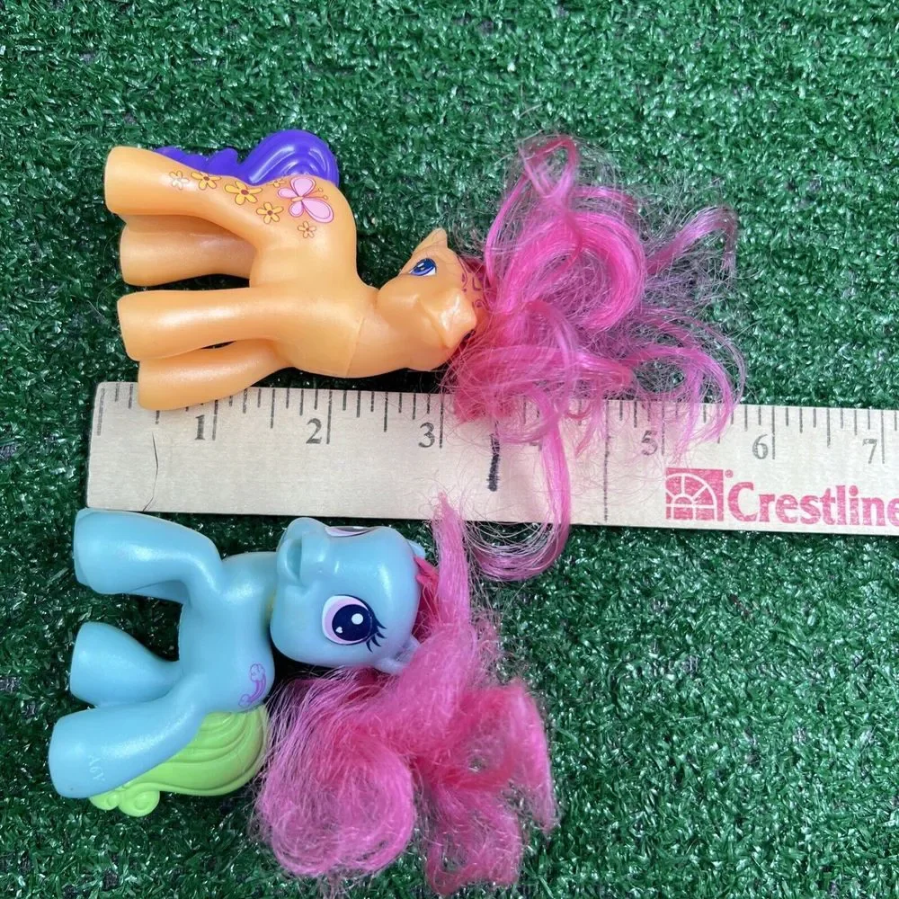 Lot Of 8 2005 My Little Pony McDonald's Toys Soft‎ Hair Plastic Tails